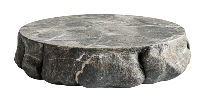 Stone podium for product display high fidelity environment studio setting product concept isolated on transparent background png