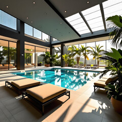 Fototapeta premium indoor swimming pool