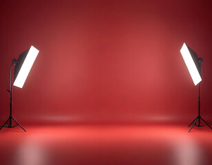  A solid red background with even lighting.