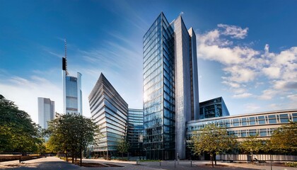 Obraz premium Tower 185 office building Tower 185, Gallus, Frankfurt am Main, Hesse, Germany, Europe