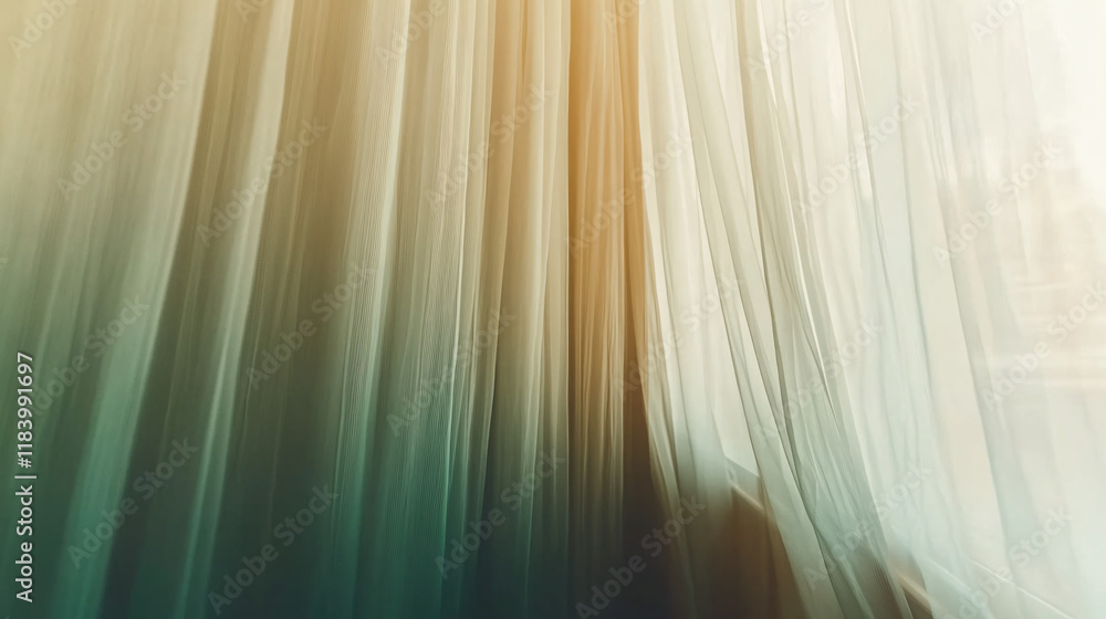 Fototapete Smooth gradient background transitioning from light sage green to cream, creating a soft and elegant effect.

