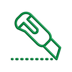 Cutter icon design template