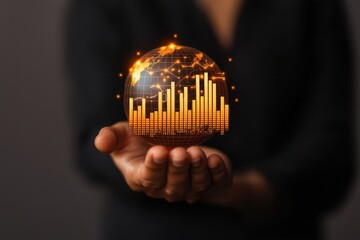 Global economic trends data visualization & infographic insights