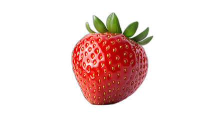 strawberry isolated on white transparent background