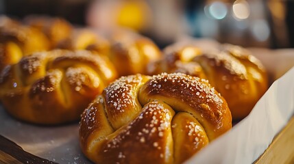 "Golden, Flaky Croissant Close-Up: A Tempting View of Buttery Layers and Perfectly Crisp Edges Fresh from the Oven"