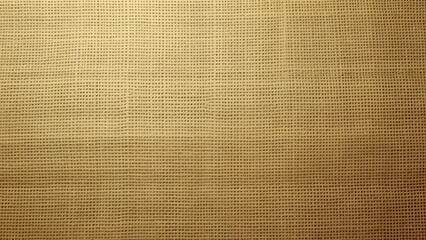 Fototapeta premium Subtle Gold Burlap, Linen, Canvas Texture Background, Natural Woven Fabric Texture for Design