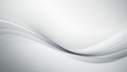 Obraz premium A smooth abstract background featuring soft curves and lines in a minimalist white design 10