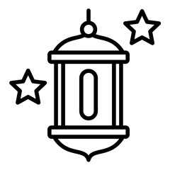 Lantern with Stars Icon