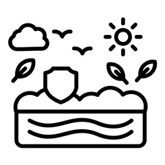 Ocean Conservation Icon