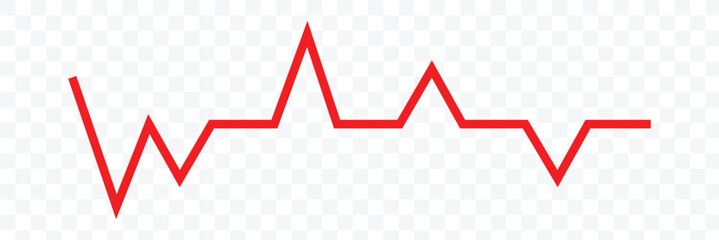 Life line icon vector. Heartbeat line icon. Medetsina sign. Cardiogram line icon, sign. Heart pulse silhouette, icon, symbol.