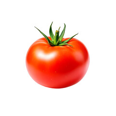 Tomato isolated on transparent background. Cut out, PNG