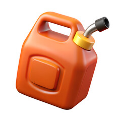 Fueling nozzle gasoline, diesel, gas isolated on transparent background. 3d plastic cartoon style icon