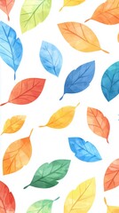 Obraz premium Floating Petals on Breeze: Summer Wind Illustration