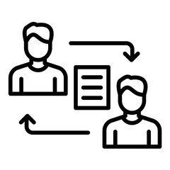 Information Flow Icon