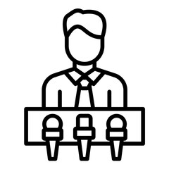 Press Conference Icon