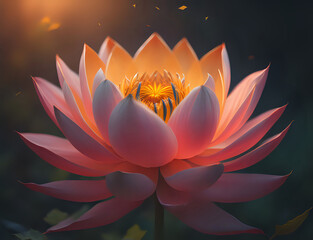 glühender Lotus