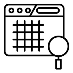 Grid Search Icon