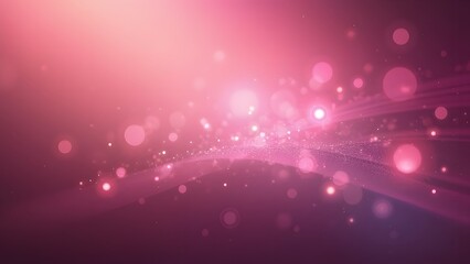 Fototapeta premium Abstract Pink Digital Art Background, Soft Gradients, Light Effects, and Sparkling Bokeh