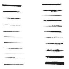 underlines set hand made vector