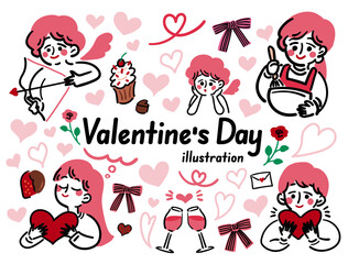  valentine's day illustration