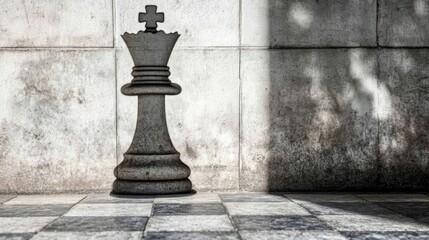 shadow of chess piece