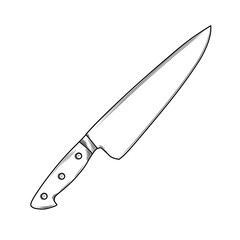 knife isolated on white background