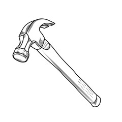 hammer isolated on white