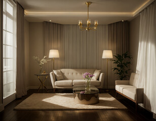 Fototapeta premium luxury apartment lounge 20 