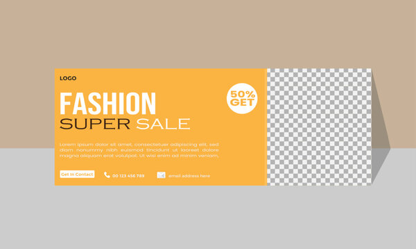Fashion Super Sale Business Billboard Design