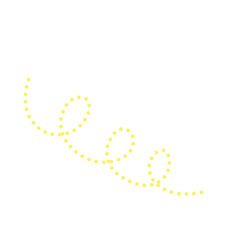 Yellow Dotted Line 