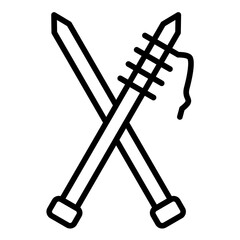 Knitting Needles Icon