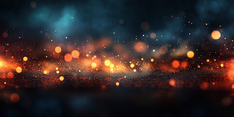 Vibrant light particles dance across the screen abstract digital art studio environment close up view concept of energy and motion