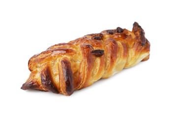 Freshly baked sweet pastry isolated on white