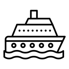 Cruise Ship Icon