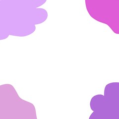 Cute purple frame on a white background.