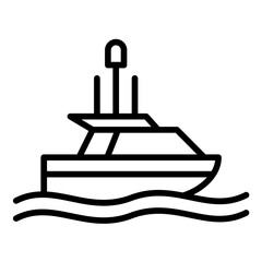 Rescue Boat Icon