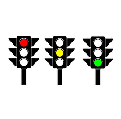 traffic light set icon.eps