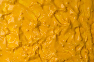 Yellow sauce splashes as a background.