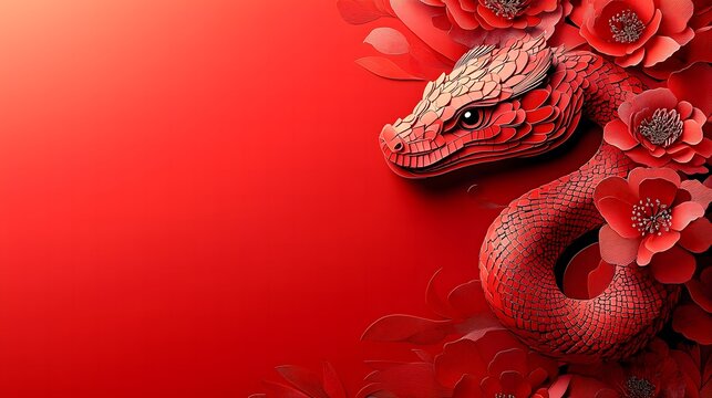 Chinese New Year.lunar new year,year of the snake.&nbsp;symbolizes the Lunar New Year of China
