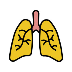 Lungs Icon Design