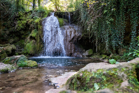 Waterfall Ripaljka in nature on mountain Ozren near Sokobanja, Serbia