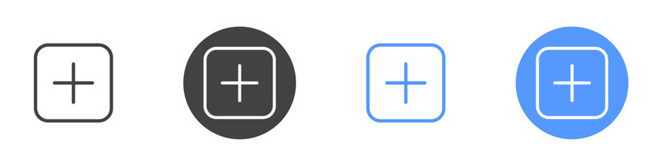 Add icon vector symbol outline sign