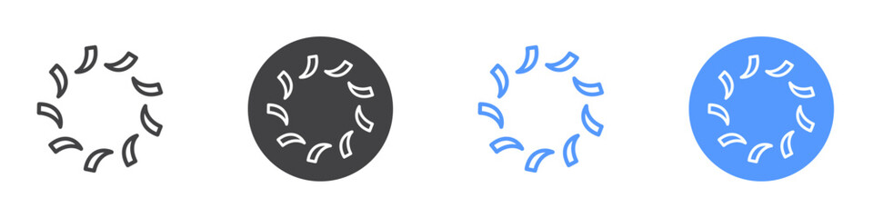 Airly icon vector symbol outline sign