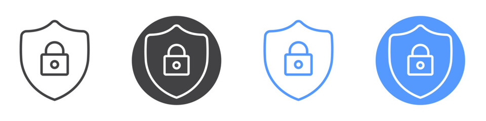 App lock icon vector symbol outline sign