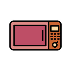 Fototapeta premium Microwave Icon Design