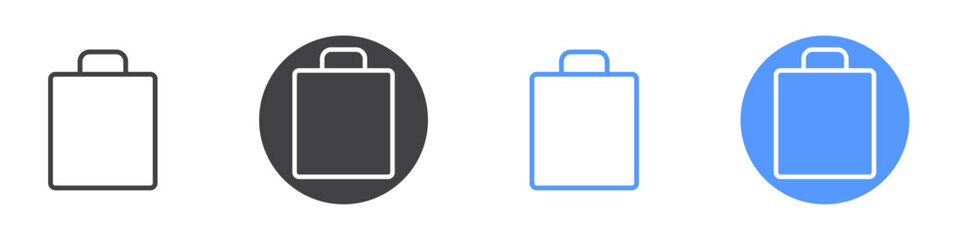 Bag icon vector symbol outline sign