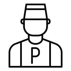Parking Attendant Icon