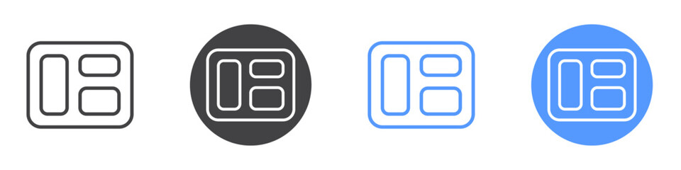 Obraz premium Browser icon vector symbol outline sign