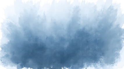 Fototapeta premium High-Contrast Blue Indigo Shadow PNG Cutout, Delicate Blurred Effect for Design & Decor