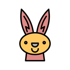 Obraz premium Easter Bunny Icon Design